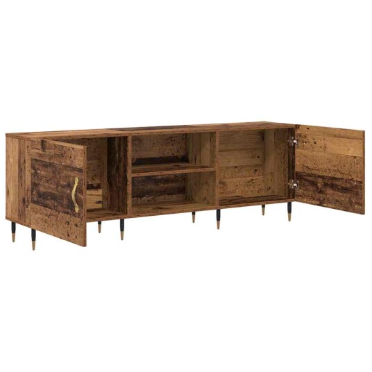 TV skap Gammelt tre 150 x 30 x 50 cm Konstruert tre TV skap Gammelt tre 150 x 30 x 50 cm Konstruert tre
