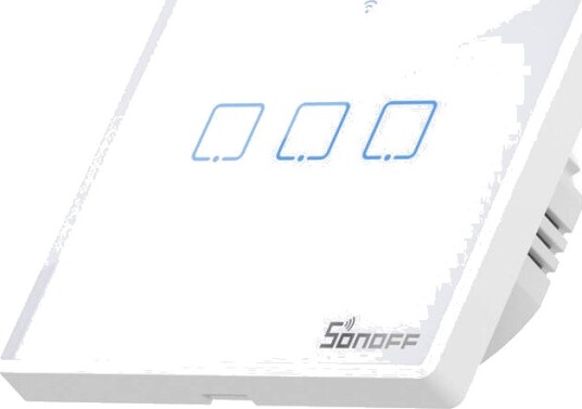 Sonoff T2eu3c-tx Wifi Touch Veggbryter, 3-kanals (Smart Bryter) Sonoff T2eu3c-tx Wifi Touch Veggbryter, 3-kanals (Smart Bryter)