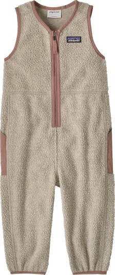 Patagonia Baby Shearling Overalls Beige 2T/2Y