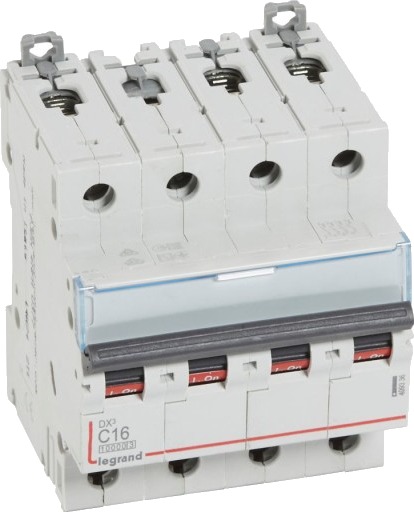 Legrand DX3 MCB automatsikring C16 4P 4M 10/16kA