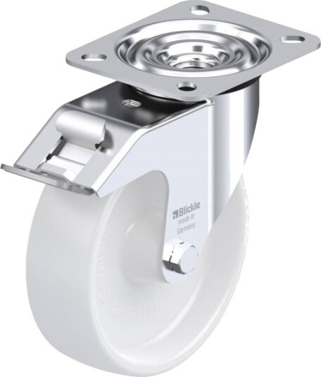 Blickle 365890 Le-Ppn 125G-Fi Styrehjul Med Brems Hjuldiameter 125 Mm Bæreevne Maks 150 Kg 1 Stk