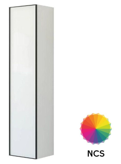 Dansani Inzo Urban Alu ramme Svart Høyskap 1 dør B40xh176x35cm NCS Farge / 40cm Venstre Hengslet Dansani Inzo Urban Alu ramme Svart Høyskap 1 dør B40xh176x35cm NCS Farge / 40cm Venstre Hengslet