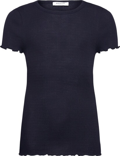 Rosemunde T skjorte RkBalta Rib Modal/Bomull Navy Rosemunde 16 år (176) T skjorte Marineblå