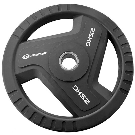 Master Fitness PU Plates Pro, Vektplate gummiert