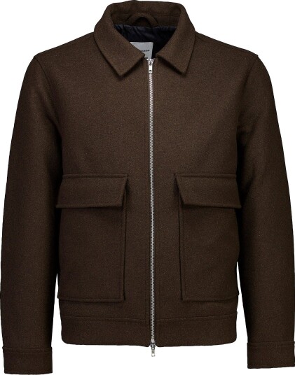 Lindbergh Jakke Wool Blend Jacket Brun Lindbergh Jakke Wool Blend Jacket Brun