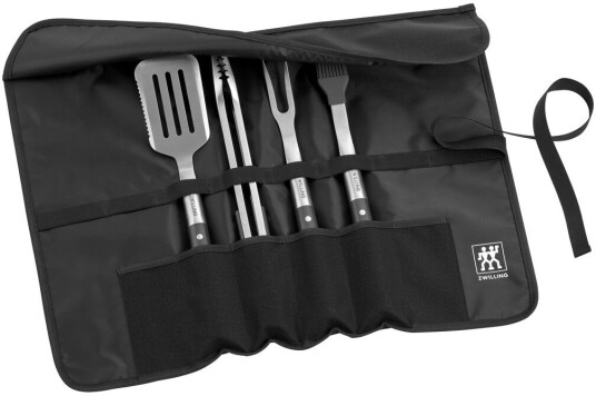 Zwilling BBQ+ Grillssett i rustfritt stål - 5 deler, svart Zwilling BBQ+ Grillssett i rustfritt stål - 5 deler, svart