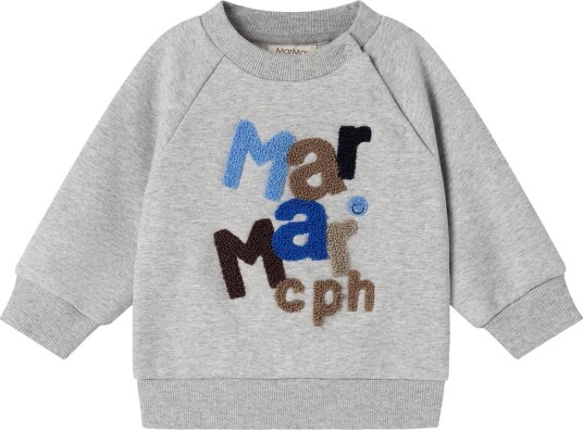 MarMar Genser Theos B Gjørmete Logo m. Blå MarMar 3 år (98) Genser Grå