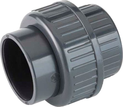 TP PVC-U-kobling d32 selvklebende hylse. Med o-ring.