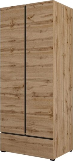 Garderobe Cross S 2 Dører 1 Skuff - Wotan eik
