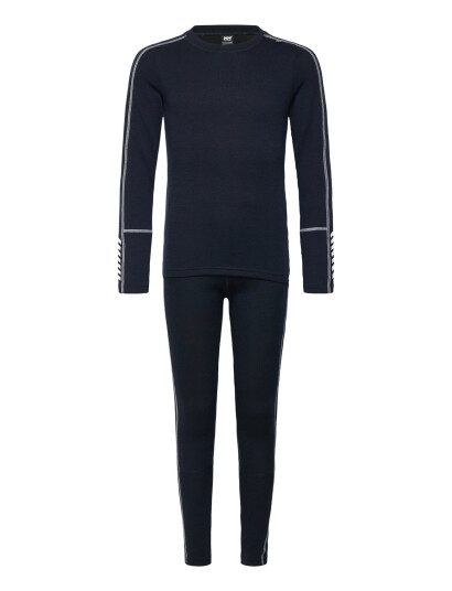 Helly Hansen Jr Lifa Merino Midweight Set - Navy - 158