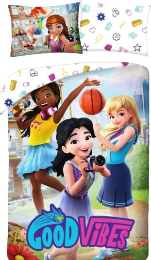 Lego Friends Sengetøj 100 Procent Bomuld