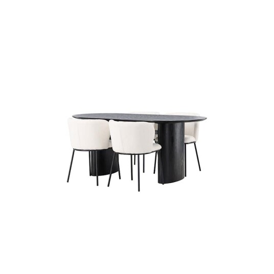 Venture Home Spisegruppe Venture Home Isolde med 4 stk Edina Stoler GR23613