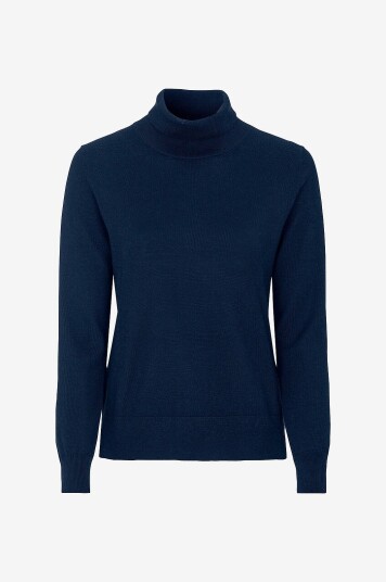 Newhouse   Merino Turtleneck Siri   Blå