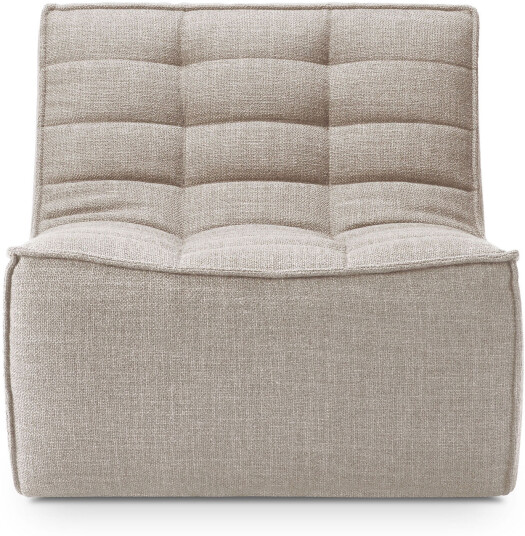 Ethnicraft - N701 Sofa 1-Seater Beige Sofaer Jacques Deneef Tre/tekstilmateriale/skum