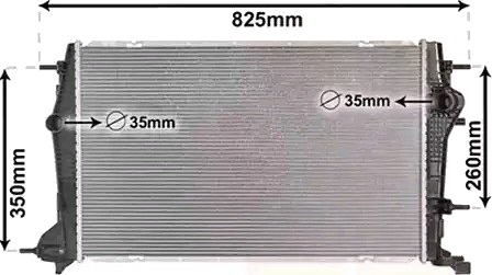 VAN WEZEL 43002616 Radiator motorkjøling VAN WEZEL 43002616 Radiator motorkjøling