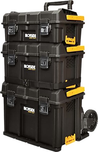 Ironside verktøykassesett packout 3 deler med transporttralle Ironside verktøykassesett packout 3 deler med transporttralle