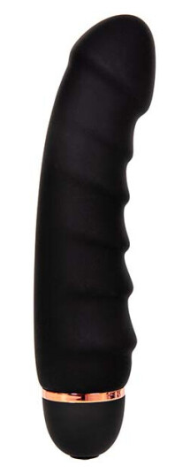 Black Amazing Ribbed Vibrator