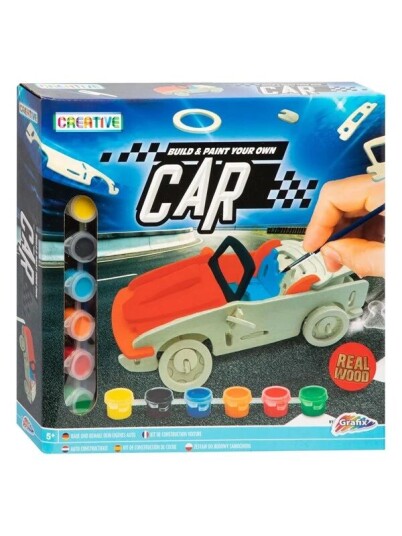 Grafix Wooden Construction and Painting Package   Car