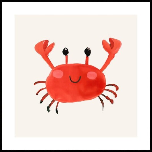 Crabs Up Plakat Plakat / 40x40cm Crabs Up Plakat Plakat / 40x40cm