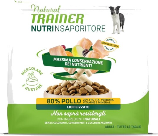 Natural Trainer Adult Nutrinsaporitore Frysetørkede Toppers Kylling 7 X 120 G Natural Trainer Adult Nutrinsaporitore Frysetørkede Toppers Kylling 7 X 120 G