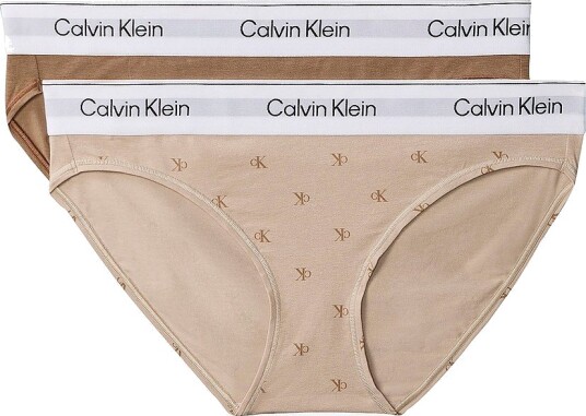 Calvin Klein Underwear Truser Bikini 2 pakning Brun Calvin Klein Underwear Truser Bikini 2 pakning Brun