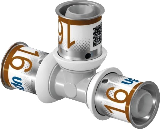 Uponor S-Press Plus 25mm Trykkkobling for Hydraulikk med PPSU-plast