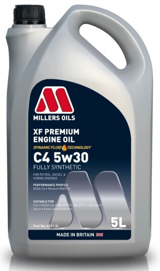 Motorolje MILLERS XF PREMIUM C4 5W30 5L Motorolje MILLERS XF PREMIUM C4 5W30 5L