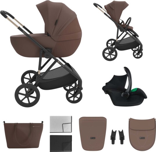 Kinderkraft Prime 3  3-i-1 Duovogn Velvet Mocca