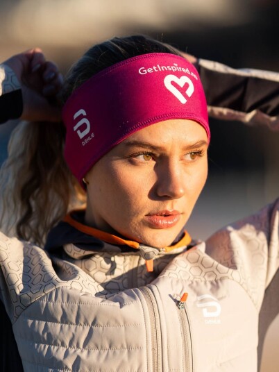 Dæhlie x Get Inspired Headband Polyknit Rosa ONE SIZE