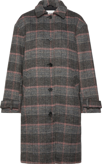 Monki Knee-Length Single-Breasted Coat - Multi/patterned - L Monki Knee-Length Single-Breasted Coat - Multi/patterned - L