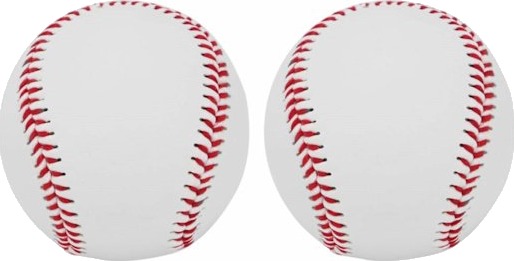 2 STK Voksen Baseball Mykt Skinn Sport Trening og Softball PU Skinn Baseball Sydd T Ball