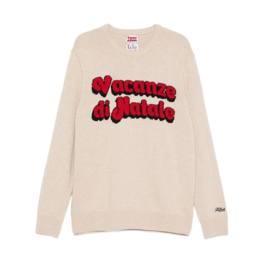 Mc2 Saint Barth Herre Strikkevarer Beige L Mc2 Saint Barth Herre Strikkevarer Beige L