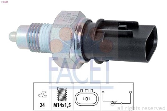 FACET 7.6327 Bryter, ryggelys FACET 7.6327 Bryter, ryggelys