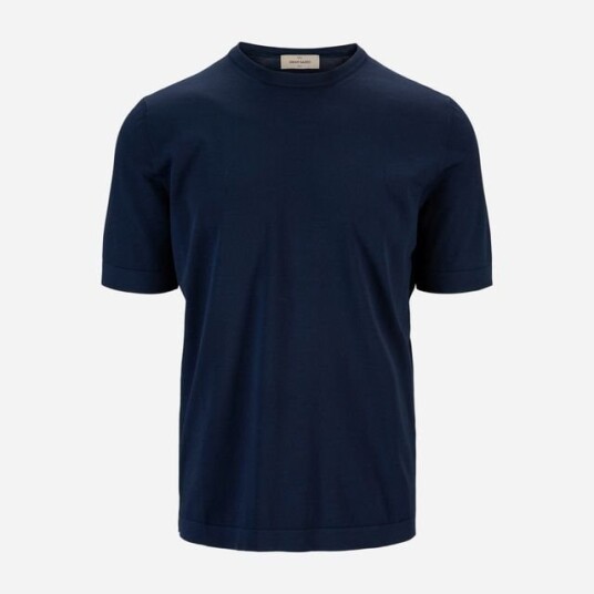 Gran Sasso T-Shirt Organic Cotton - Navy Blå 54