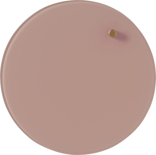 Magnetisk Naga Glastavle Cirkel Ø25 Cm Rosa
