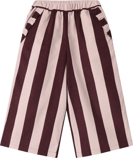 Fliink Dolly Stripe Pant - SMOKE ROSE/BURGUNDY STRIPE - 110