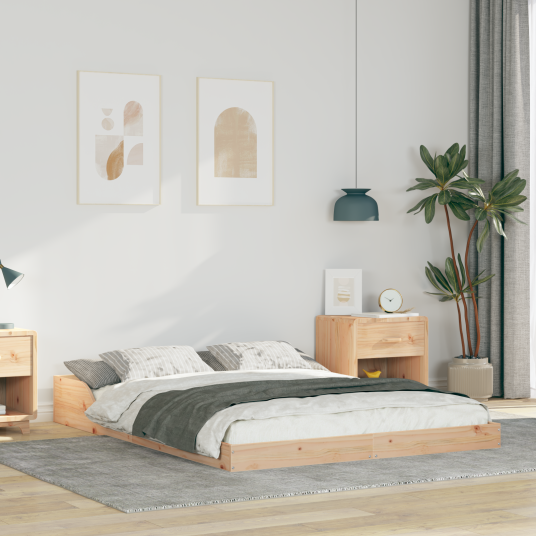 Sengestamme Brun 120 x 190 cm Heltre furu