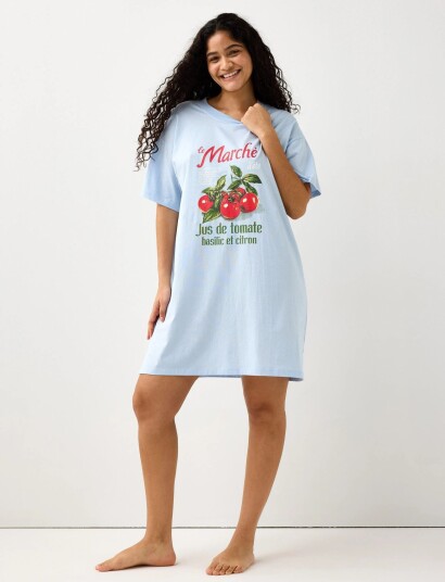 Lindex Nightdress Blue S Lindex Nightdress Blue S