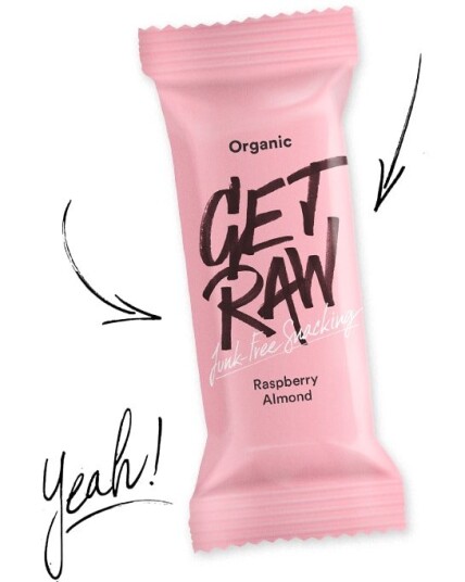 Get Raw Organic Bar Raspberry & Almond 42g Get Raw Organic Bar Raspberry & Almond 42g