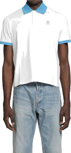 Versace Herre Topper Hvit L,