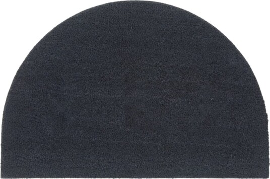 Dørmatte mørkegrå halvrund 60x90 cm tuftet kokosfiber 8721012225169