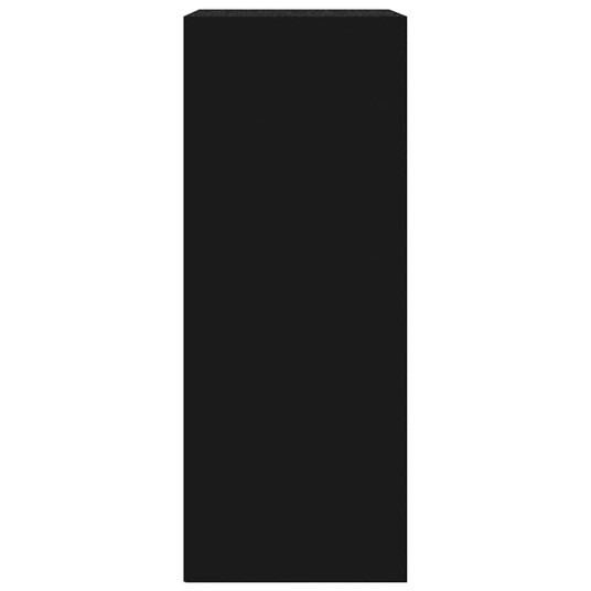 Bokhylle svart 60x30x76,5 cm konstruert tre