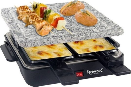 Techwood Elektrisk Grill Tra-47P Raclettegrill For 4 Personer