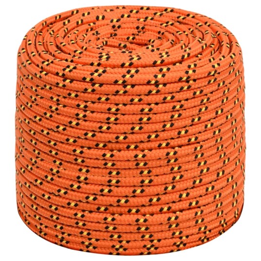  Båttau oransje 8 mm 25 m polypropylen