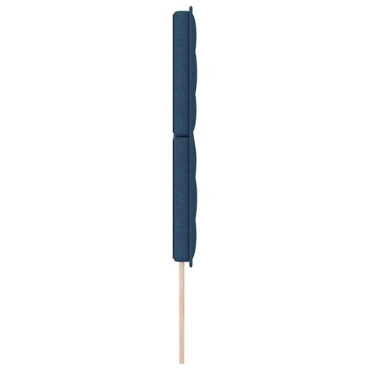 Sengegavl Linjedesign Blå 160 cm Stoff