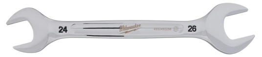 Milwaukee 24x26mm Dobbel Ringnøkkel med Kromfinish