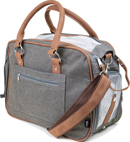 Bæreveske Ella 40x20x28cm Grå for Hundetransport Bæreveske Ella 40x20x28cm Grå for Hundetransport