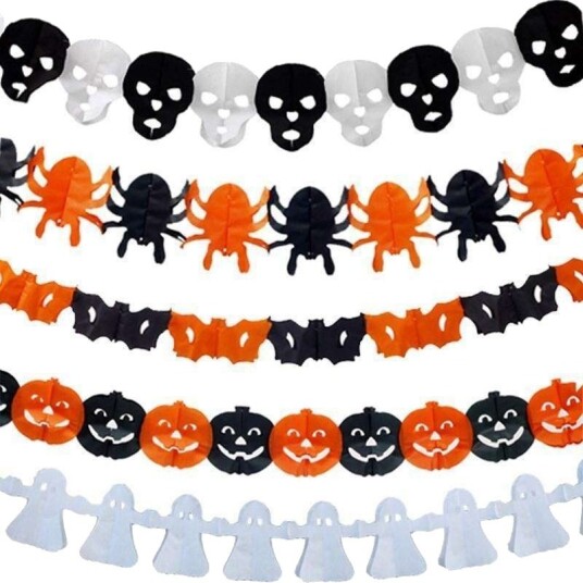 Halloween Girlander med Gresskar og Spøkelser 3 m