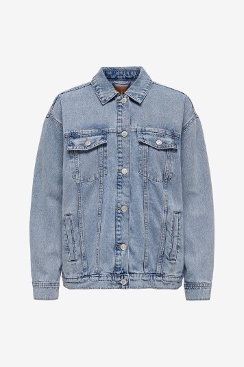 Only Denim jakke onlOcean L/S Oversize Jkt Dnm Blå