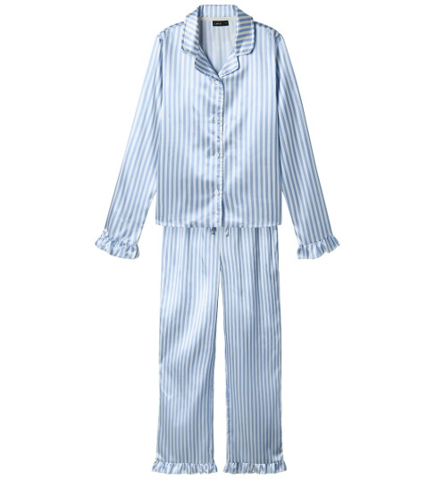 LMTD Nlfnightystripes Pyjamas Set Blue 170-176